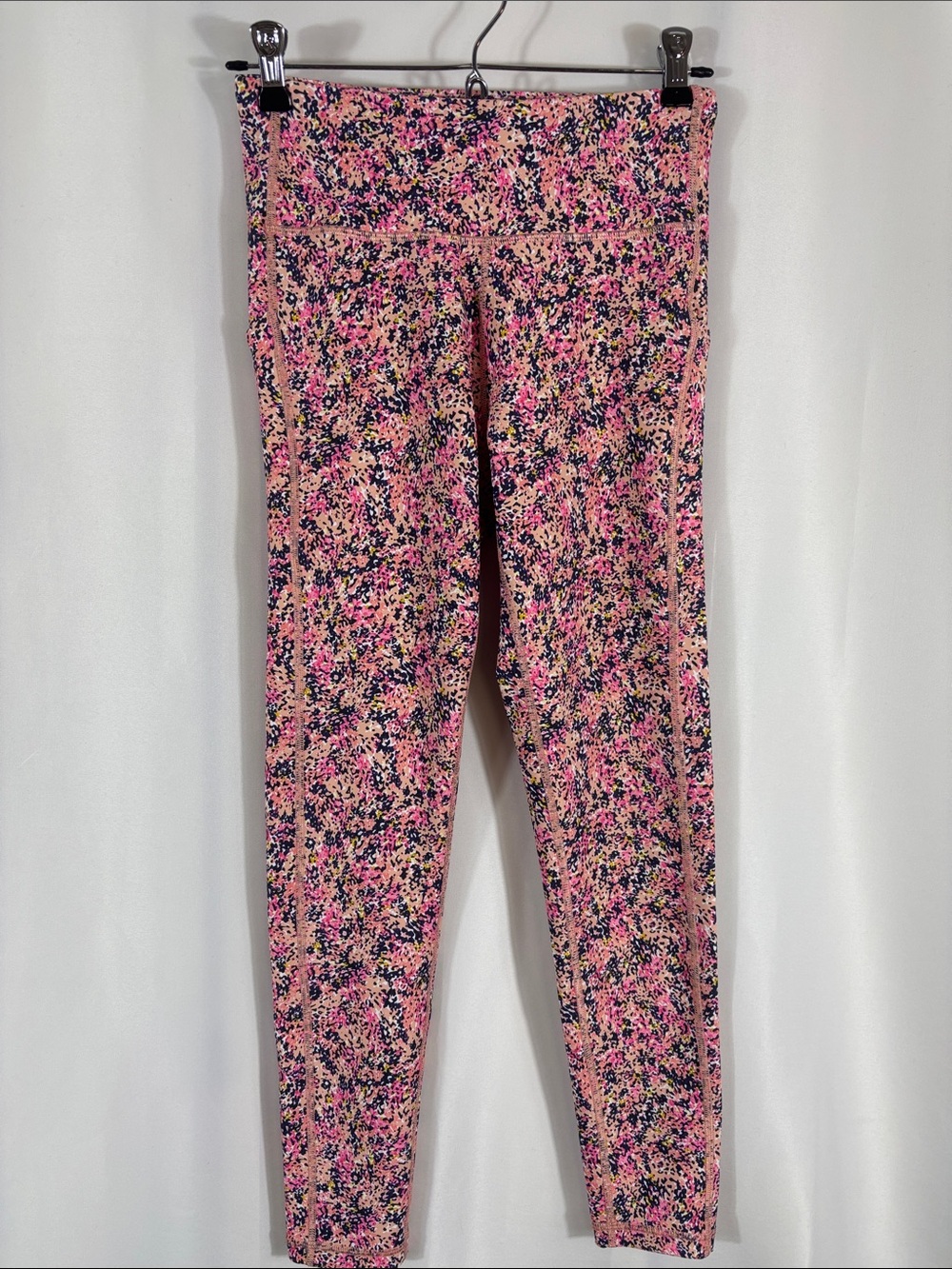 tek gear Pink Multi Color Active Leggings with Side Pockets